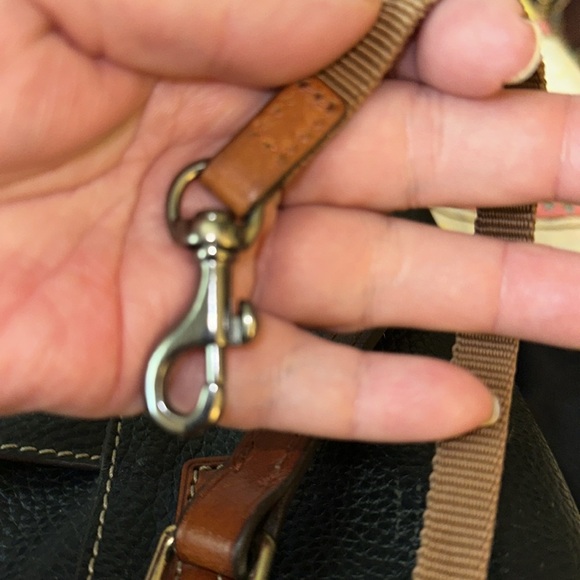 Dooney & Bourke Black Lexington Essential LeatherTote Handbag + Dust Bag (Z1) - Picture 9 of 11